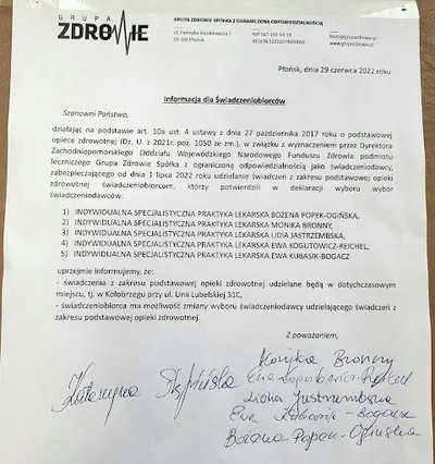 Bronny Monika, lek. medycyny rodzinnej. Gabinet